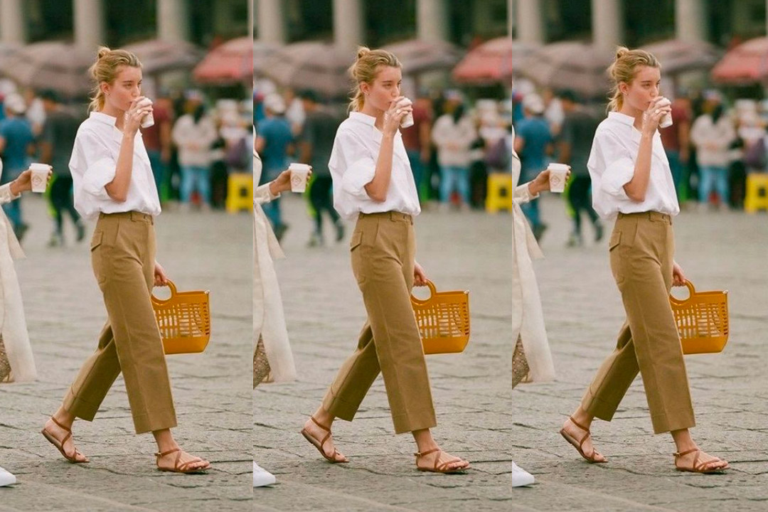 Khaki Chinos with Pants Outfits For Women (27 ideas & outfits